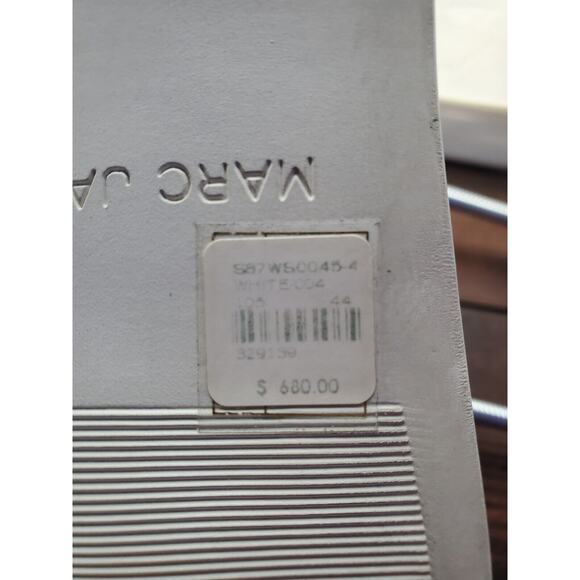 Marc Jacob Mens Size US 11 White Quilted Hi Top Lace up Sneakers Trainers - Picture 7 of 8